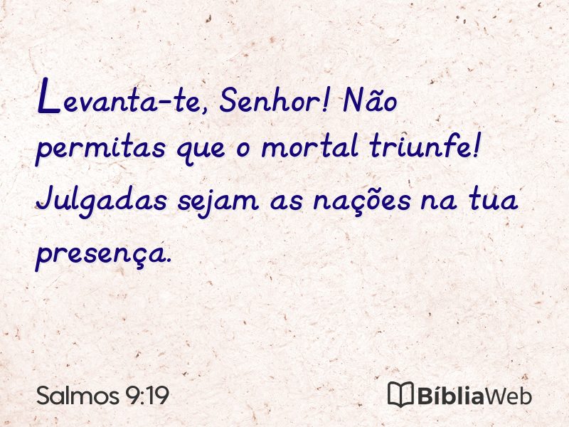Salmos 9:19 em imagem para compartilhar
