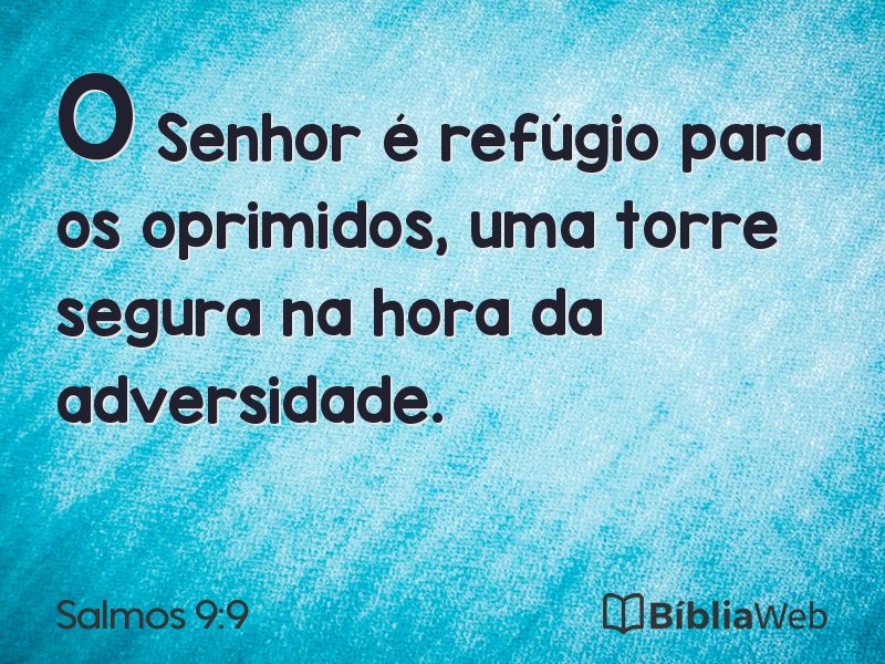 Salmos 9:9 em imagem para compartilhar