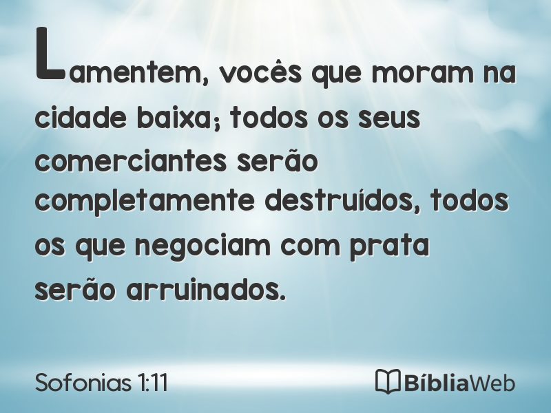 Sofonias 1:11 em imagem para compartilhar