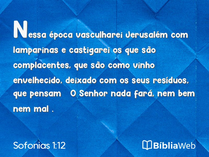 Sofonias 1:12 em imagem para compartilhar