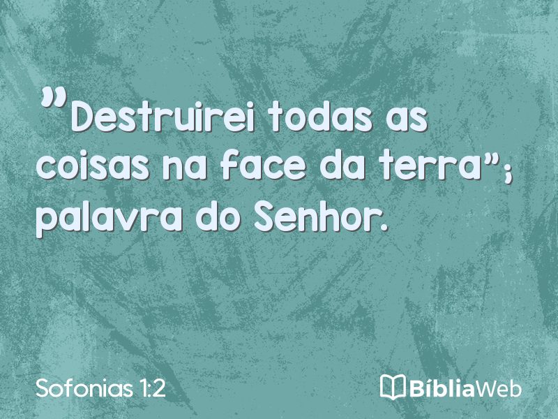 Sofonias 1:2 em imagem para compartilhar