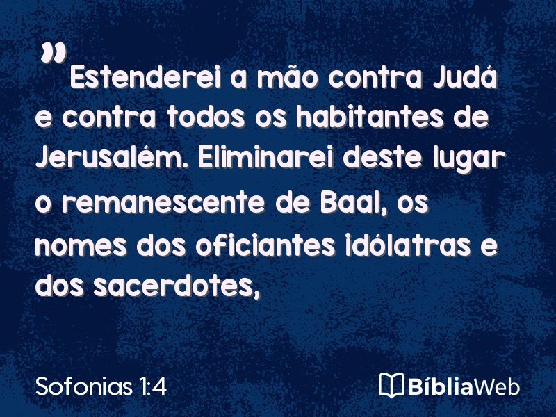 Sofonias 1:4 em imagem para compartilhar