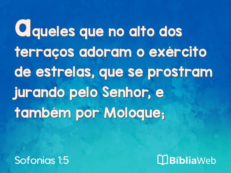 Sofonias 1:5 em imagem para compartilhar