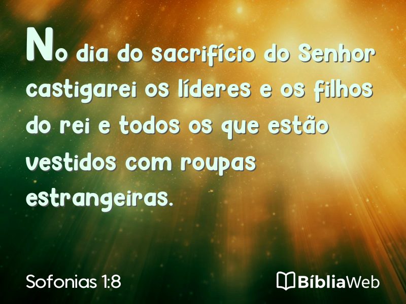 Sofonias 1:8 em imagem para compartilhar