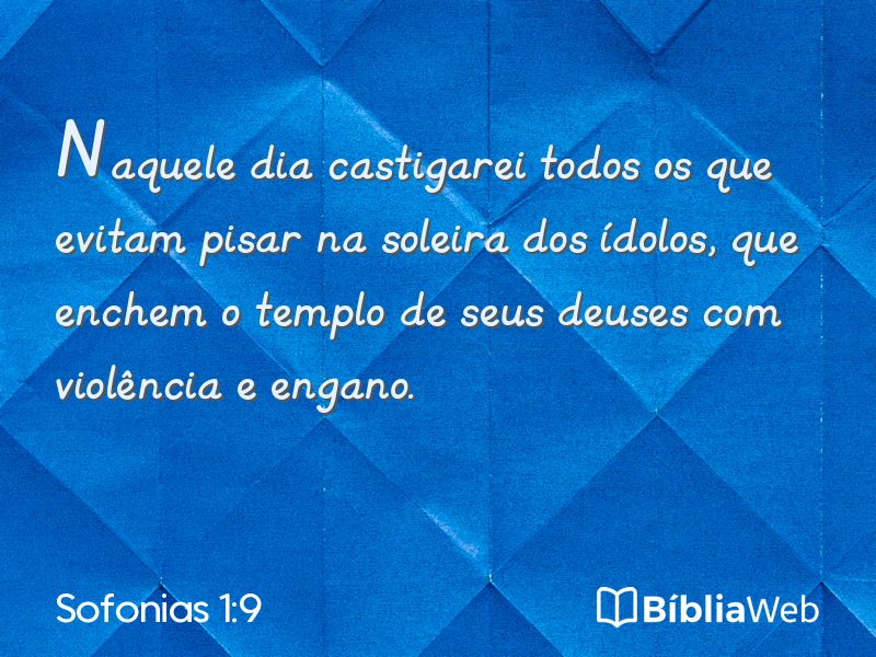 Sofonias 1:9 em imagem para compartilhar