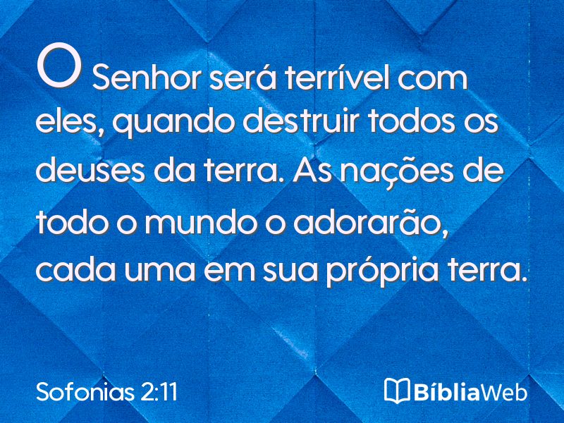 Sofonias 2:11 em imagem para compartilhar
