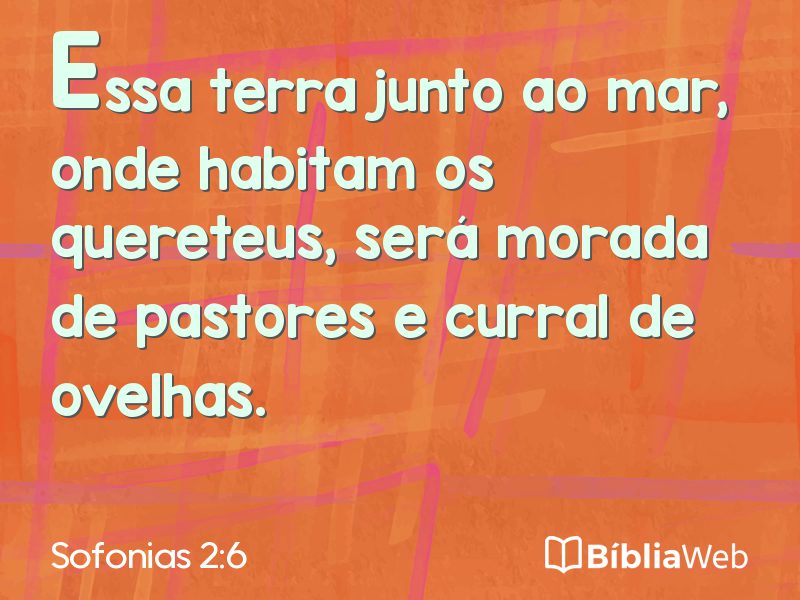 Sofonias 2:6 em imagem para compartilhar