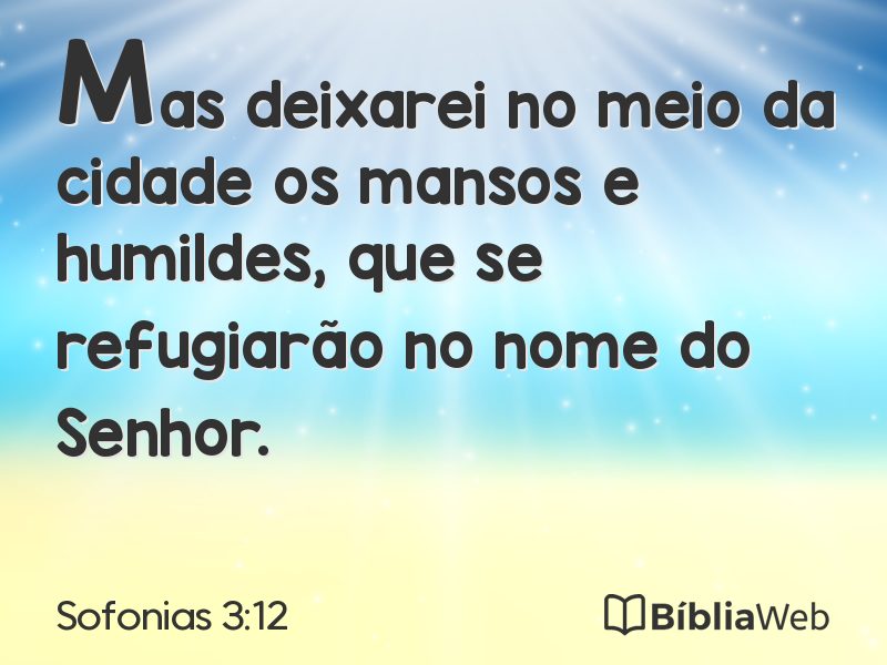 Sofonias 3:12 em imagem para compartilhar