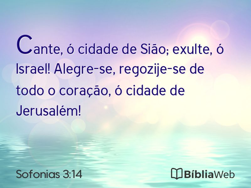 Sofonias 3:14 em imagem para compartilhar