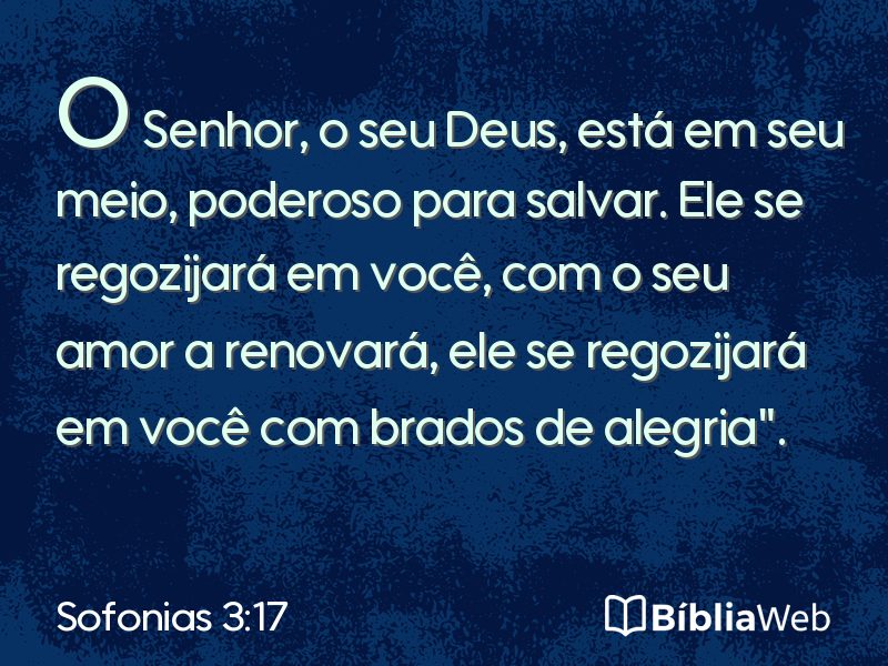 Sofonias 3:17 em imagem para compartilhar