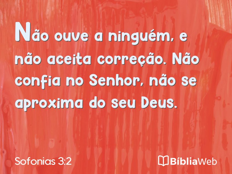 Sofonias 3:2 em imagem para compartilhar
