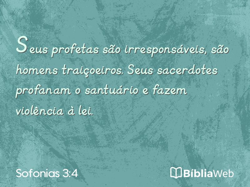 Sofonias 3:4 em imagem para compartilhar