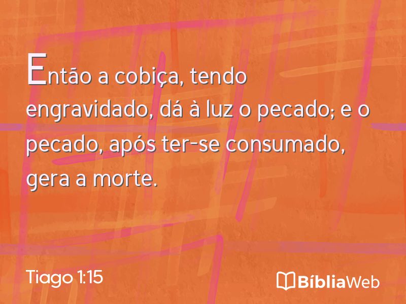 Tiago 1:15 em imagem para compartilhar