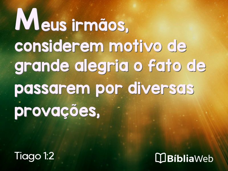 Tiago 1:2 em imagem para compartilhar