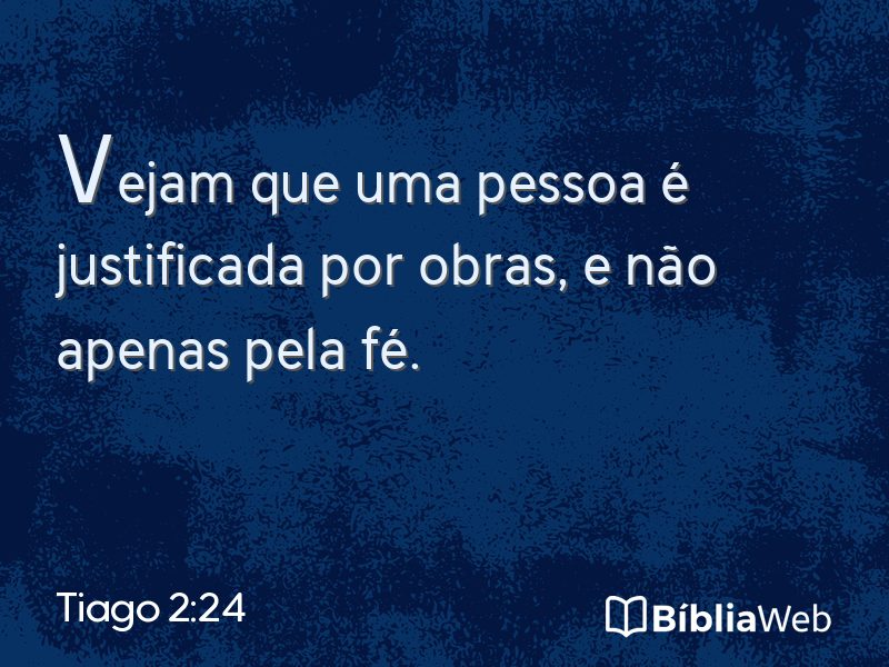 Tiago 2:24 em imagem para compartilhar