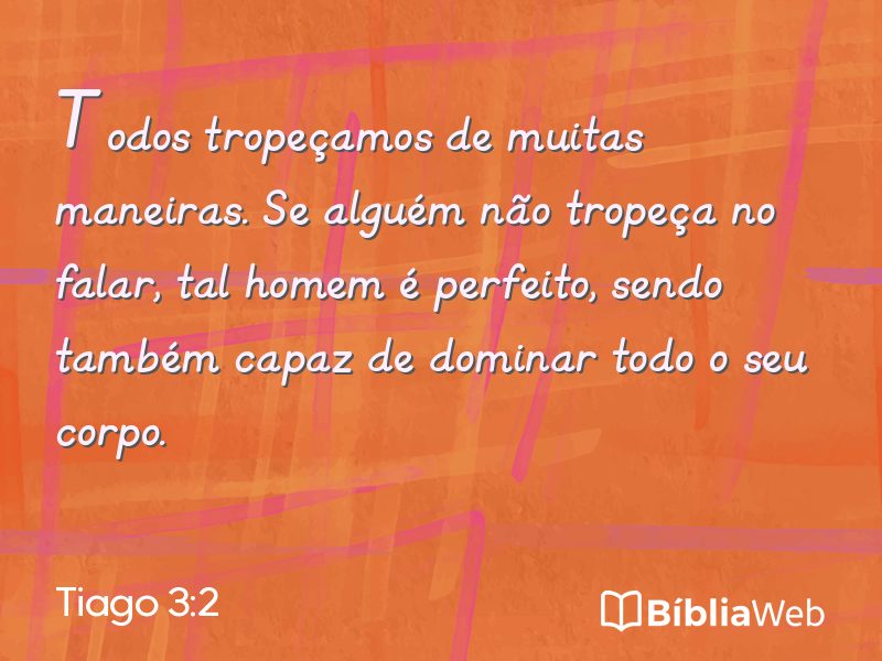 Tiago 3:2 em imagem para compartilhar