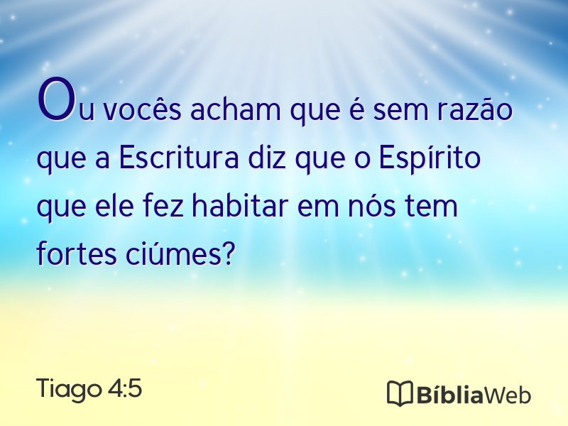 Tiago 4:5 em imagem para compartilhar