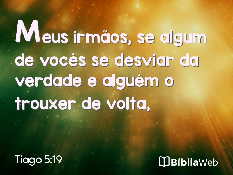 Tiago 5:19 em imagem para compartilhar