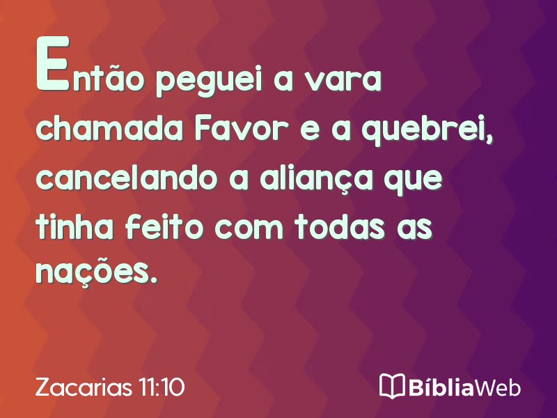 Zacarias 11:10 em imagem para compartilhar