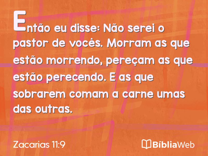 Zacarias 11:9 em imagem para compartilhar