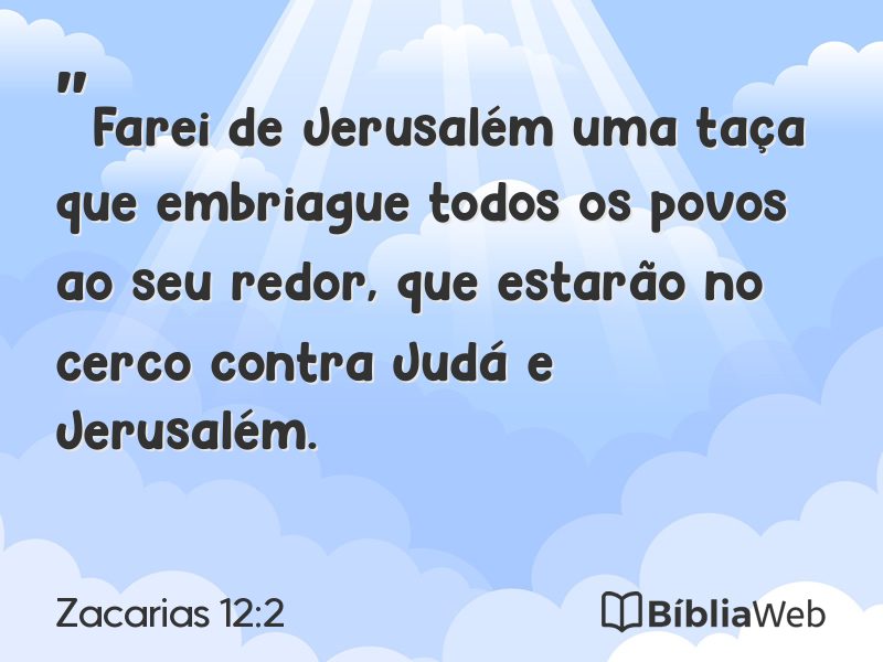 Zacarias 12:2 em imagem para compartilhar