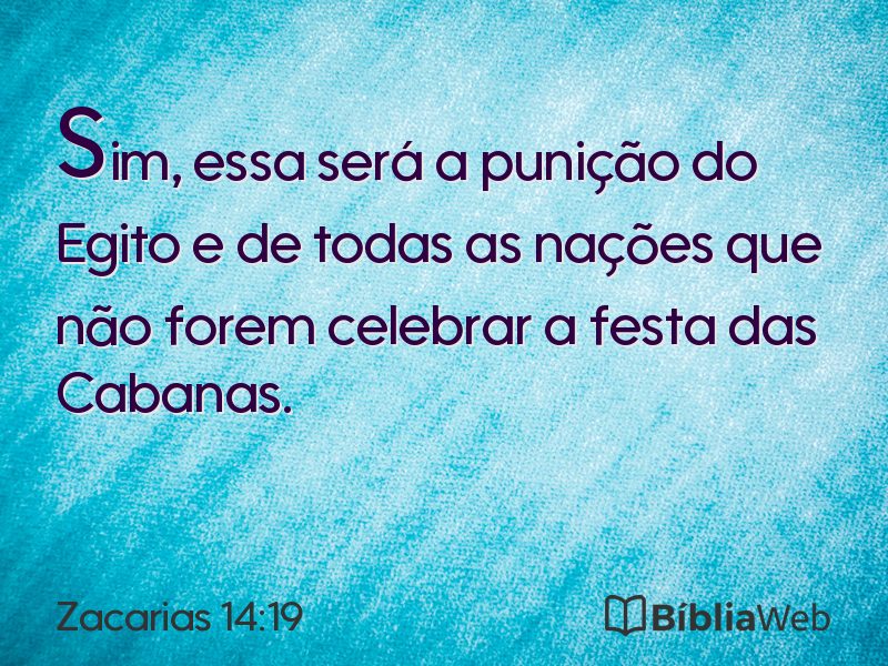 Zacarias 14:19 em imagem para compartilhar