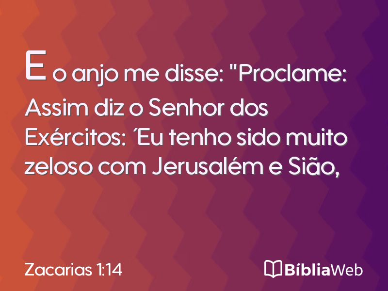 Zacarias 1:14 em imagem para compartilhar