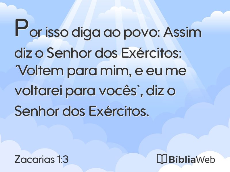 Zacarias 1:3 em imagem para compartilhar