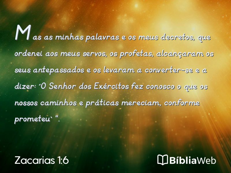 Zacarias 1:6 em imagem para compartilhar