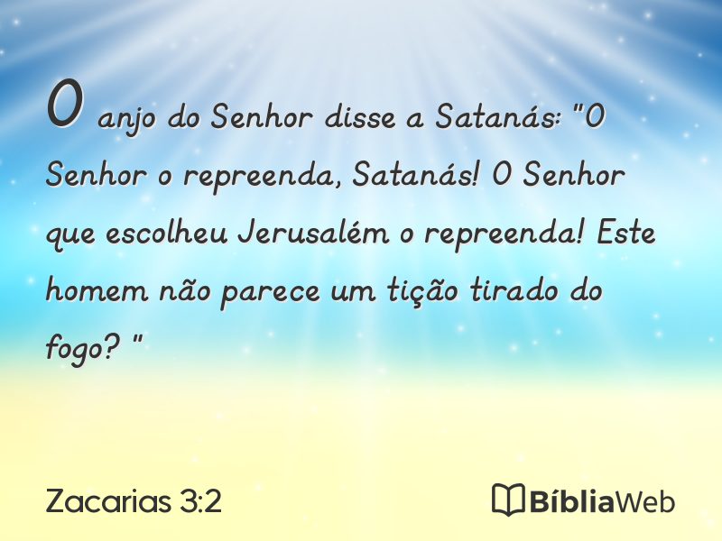 Zacarias 3:2 em imagem para compartilhar
