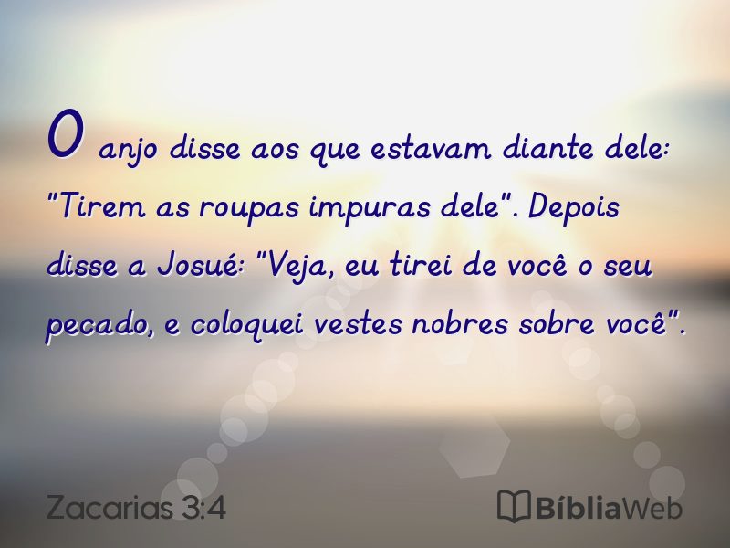 Zacarias 3:4 em imagem para compartilhar