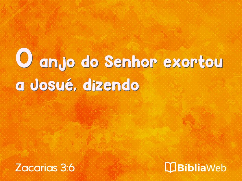 Zacarias 3:6 em imagem para compartilhar