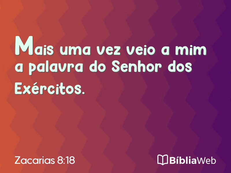 Zacarias 8:18 em imagem para compartilhar