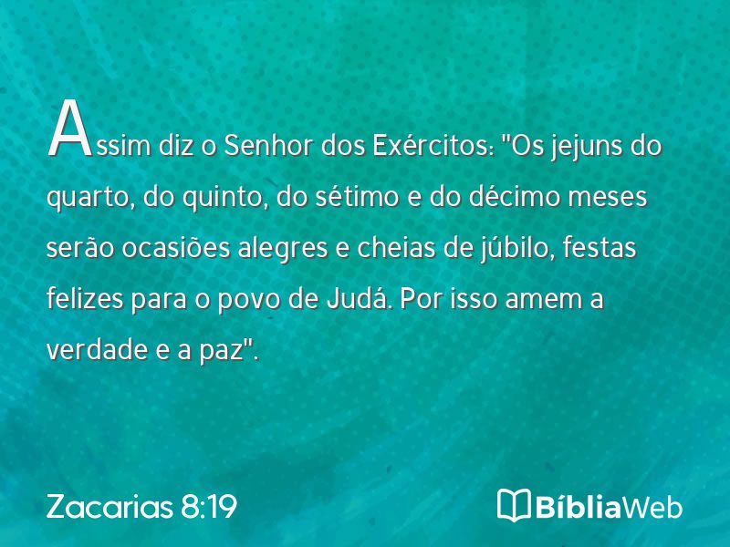 Zacarias 8:19 em imagem para compartilhar