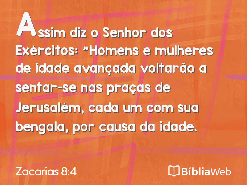 Zacarias 8:4 em imagem para compartilhar