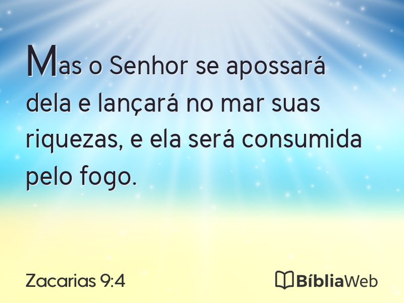 Zacarias 9:4 em imagem para compartilhar