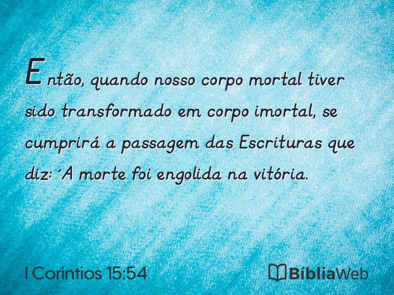 I Coríntios 15:54 em imagem para compartilhar