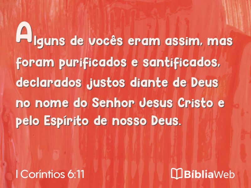 I Coríntios 6:11 em imagem para compartilhar
