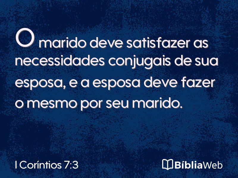 I Coríntios 7:3 em imagem para compartilhar