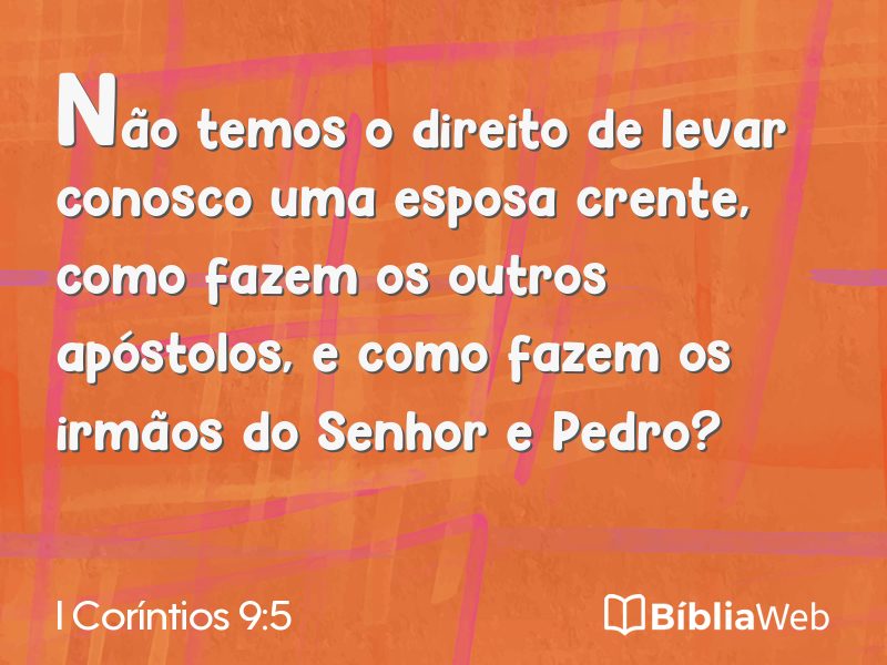 I Coríntios 9:5 em imagem para compartilhar