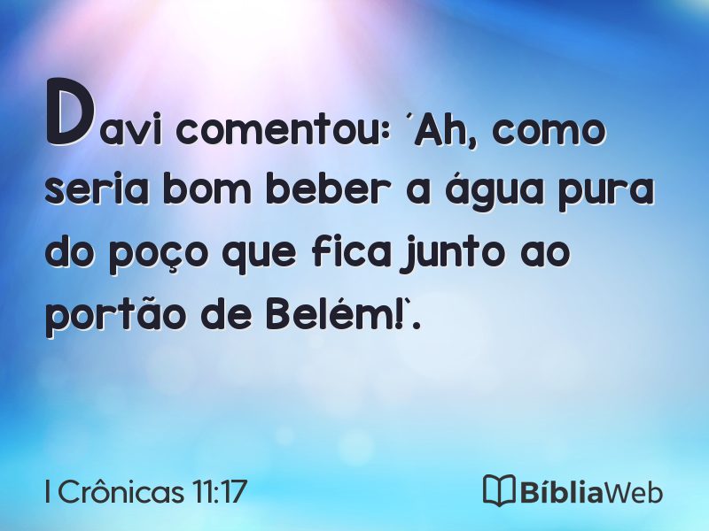 I Crônicas 11:17 em imagem para compartilhar