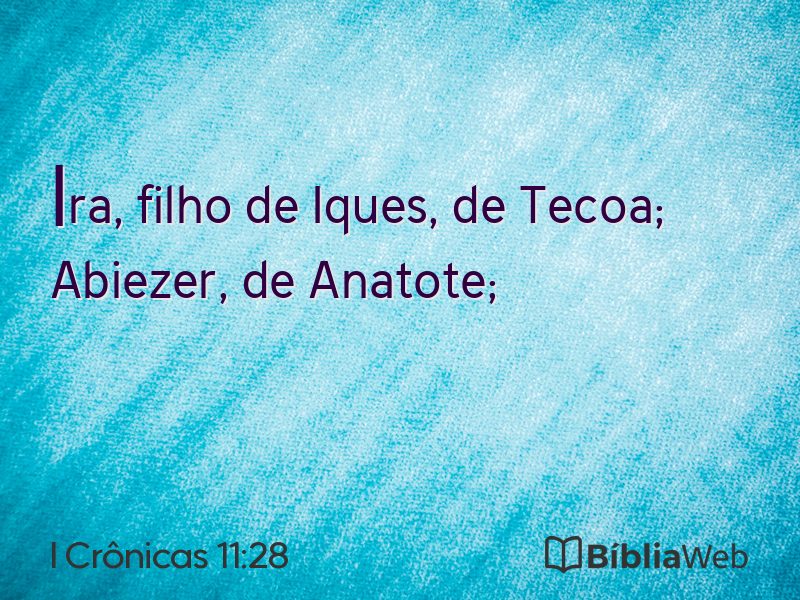I Crônicas 11:28 em imagem para compartilhar