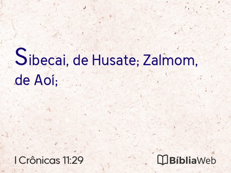 I Crônicas 11:29 em imagem para compartilhar