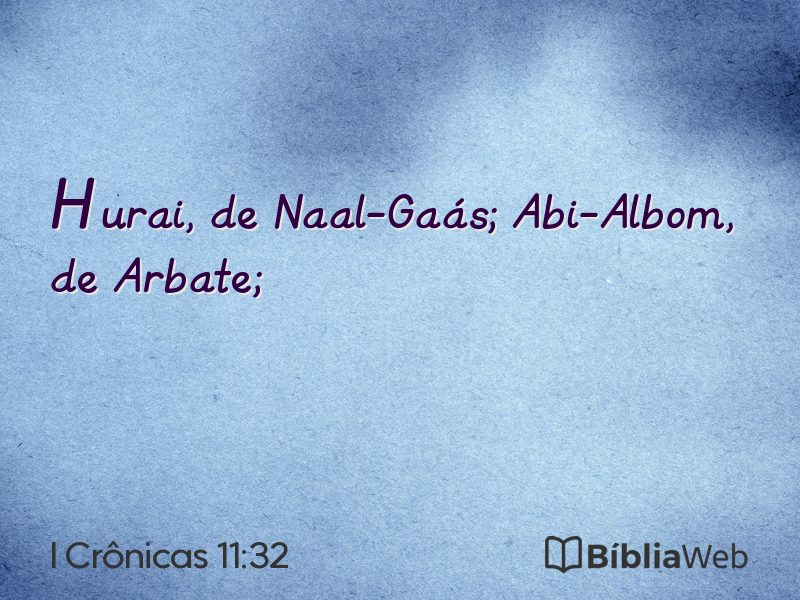 I Crônicas 11:32 em imagem para compartilhar