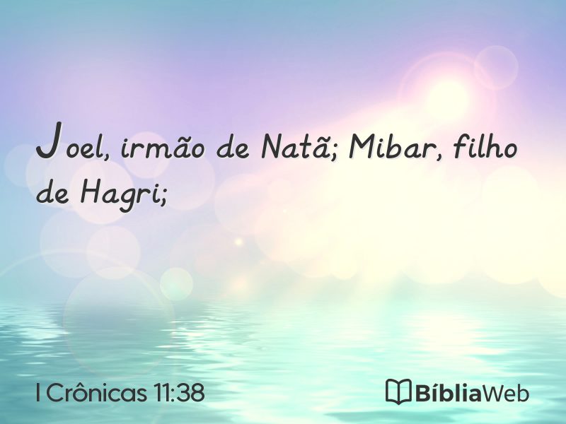 I Crônicas 11:38 em imagem para compartilhar