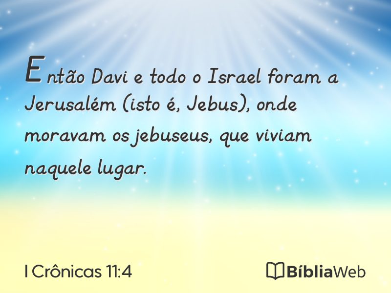 I Crônicas 11:4 em imagem para compartilhar