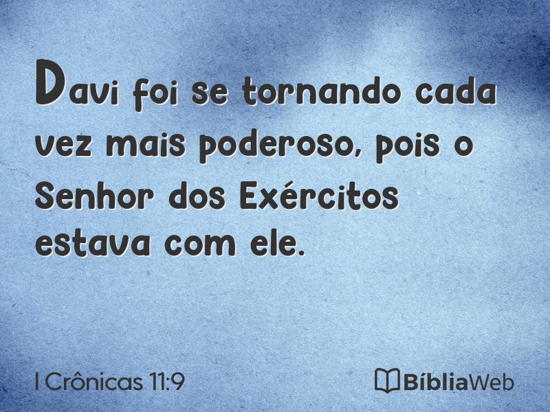 I Crônicas 11:9 em imagem para compartilhar