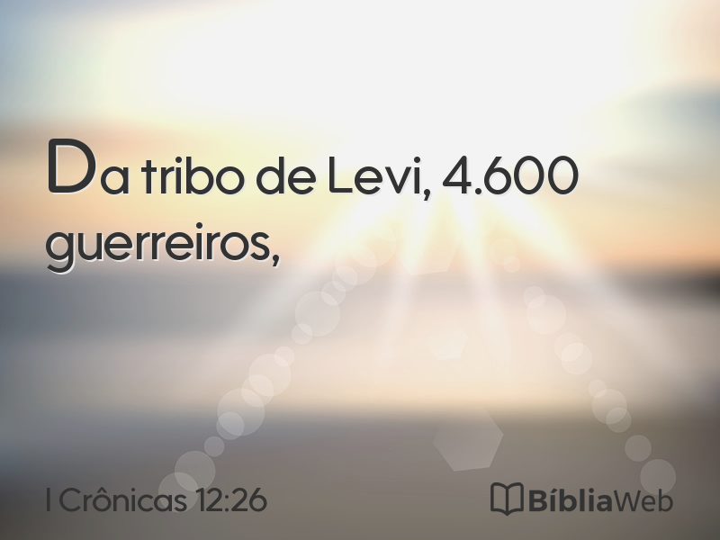 I Crônicas 12:26 em imagem para compartilhar