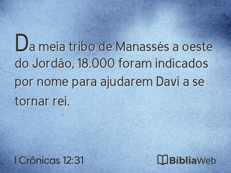 I Crônicas 12:31 em imagem para compartilhar
