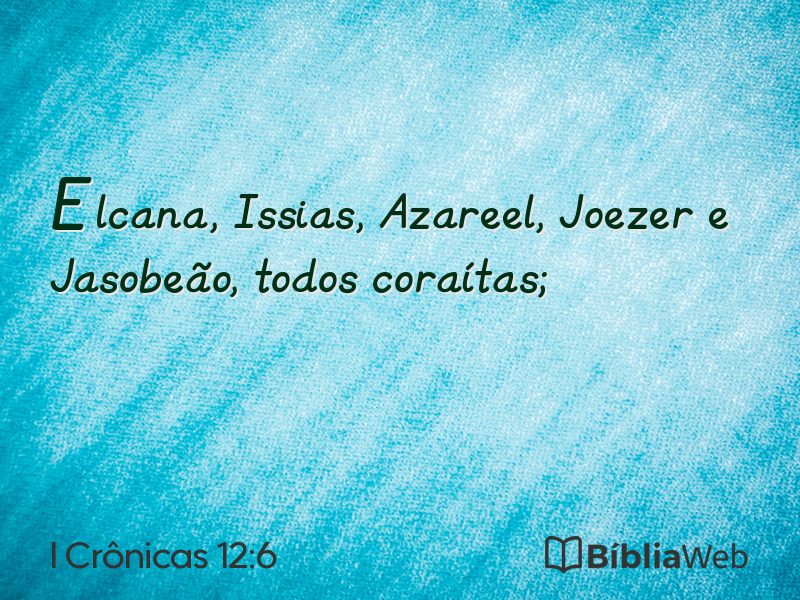 I Crônicas 12:6 em imagem para compartilhar